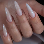 24pcs Detachable Almond French False Nails DIY Glitter Design Press on Nails Fake Nials DIY Manicure Nail Tips - Luxe Ladies Moda