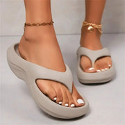 Thick Platform Eva Flip Flops For Women Summer Clip Toe Non Slip Beach Sandals Woman Comfortable Soft Sole Cloud Slippers