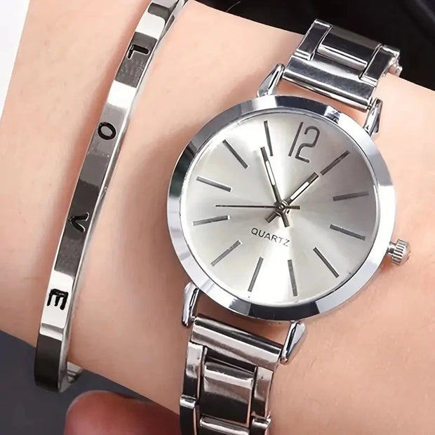 Luxury Diamond Rhinestone Women’s Watch | Elegant Fashion Quartz Wristwatch - Luxe Ladies Moda