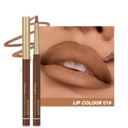 Matte 6-colors Lip Liner Pencil Bevel Design Nib Lip Contour Lipstick Nude Brown Lipstick Pencil Natural Lasting Lipliner Makeup - Luxe Ladies Moda