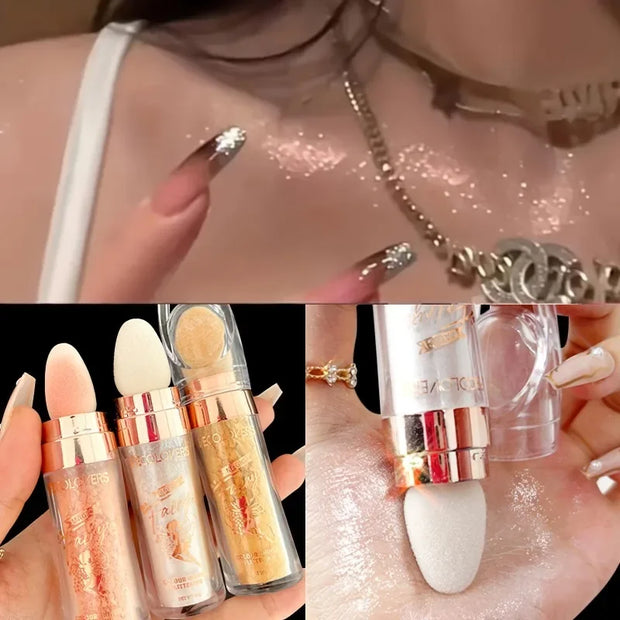 Fairy Powder Highlighter Stick - Shimmering Contour Blush for Brightening and Defining Your Features - Luxe Ladies Moda
