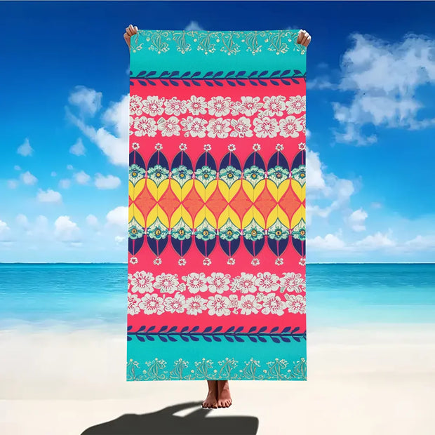 Print Sea Beach Towel Quick-Dry Washable Beach Towels Sandproof Portable Beach Towels For Travel Swimming Camping Beach - Luxe Ladies Moda