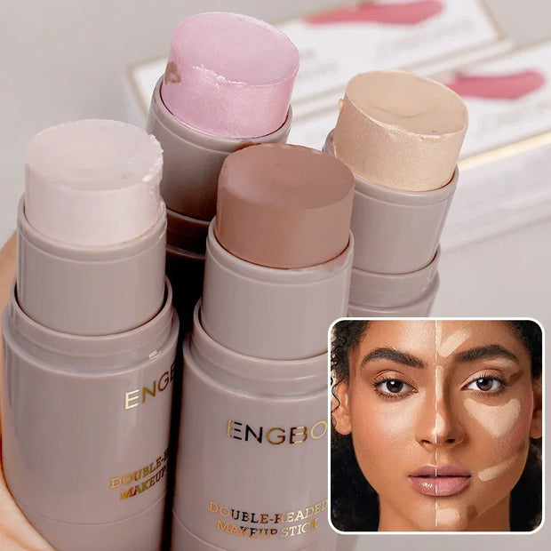 Multi-functional Contour Highlight Blush Stick Waterproof Lasting Silky Smooth Corrector Nose Shadow Contouring Pen Makeup Tools - Luxe Ladies Moda
