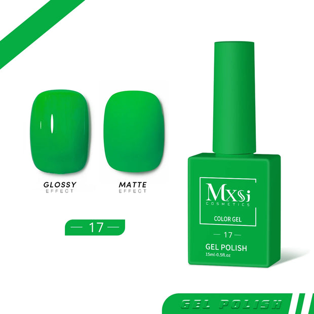 15ml Gel Nail Polish Neon Brown Royal Blue Red Green Pastal Nude Nail Art Varnish Gel Lacquer Top Coat UV Gel Nail Not Set