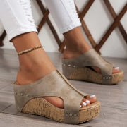 Sandals Shoes Women Summer Soft Women Shoe Slides Women's Sandals Wedge Shoes Woman Platform Heels Slippers Women Footwear - Luxe Ladies Moda