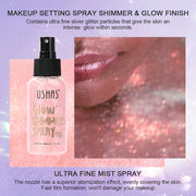 Body highlight spray, quick-drying and non-sticky, liquid glitter highlighter, long-lasting gloss - Luxe Ladies Moda