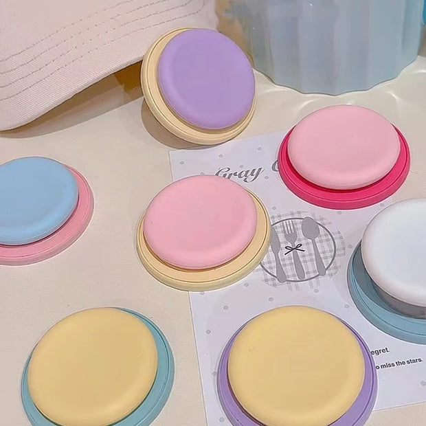 Cute Macaron Silicone Round Magnetic Holder Grip Tok Griptok Phone Stand Holder Support For iPhone 15 For Pad Magsafe Smart Tok - Luxe Ladies Moda
