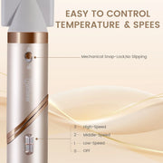 5-in-1 High-Speed Hair Dryer Brush – 38000 RPM Blow Dryer, Auto-Wrap Curlers, Fast Drying Ionic Hot Air Brush Styler & Volumizer