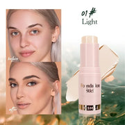 Facial Stick Foundation Full Coverage Dark Skin Foundation Makeup Lasting Oil-control Concealer Base Cream Matte Natural Primer - Luxe Ladies Moda