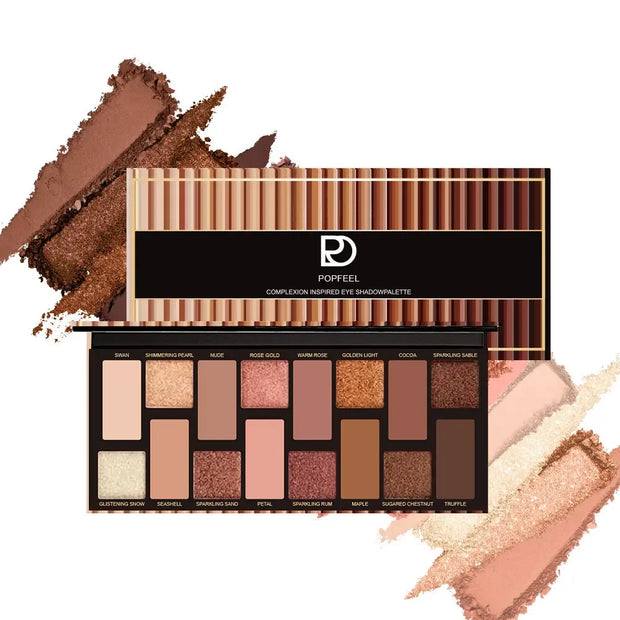 16 Color Eyeshadow Palette Glitter for Eyes Shimmer Matte Eye Shadow Korean Makeup For Women Cosmetics Eye Shine Waterproof - Luxe Ladies Moda