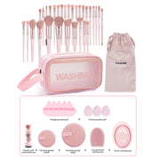 Professional Makeup Tools Kit 30PCS Foundation Makeup Brush Set 15PCS Makeup Sponge Removal Puff Cleaning Bowl for Travel - Luxe Ladies Moda