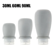 Soft Silicone Travel Bottles – 30ml, 60ml, 90ml Empty Containers for Shampoo, Lotion & Shower Gel - Luxe Ladies Moda