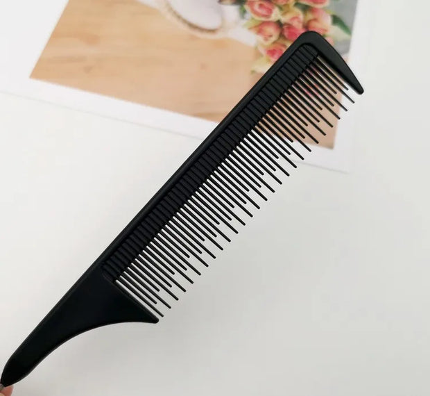 Professional Hair Tail Combs Stainless Steel Salon Cut Styling Comb Spiked Hair Care Styling Tools Barber Accessories Fine Teeth