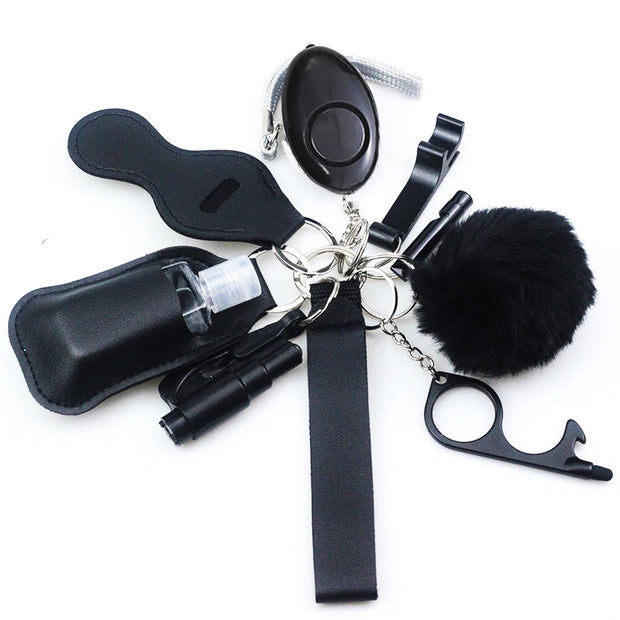 Factory Price Women Outdoor Self Defense Keychain Accessories Set Emergency Personal Protection Safety Alarm Women Product - Luxe Ladies Moda