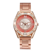 Women Watch Fashion with Diamonds Crystal Design Quartz Watches Leisure Rose Gold Stainless Steel Strap Clock - Luxe Ladies Moda
