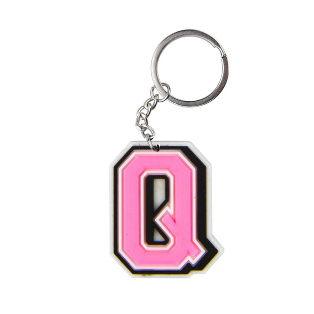Cute Cartoon Pink Alphabet Keychains | A-Z Letter Keyrings for Personalized Style" - Luxe Ladies Moda