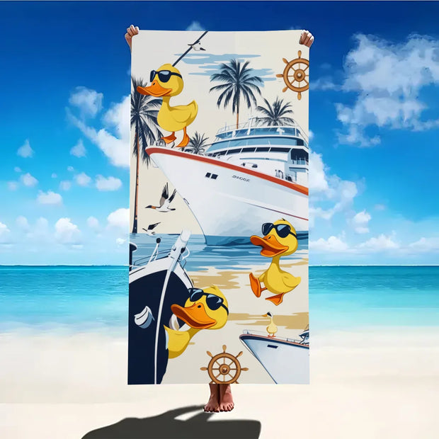 Print Sea Beach Towel Quick-Dry Washable Beach Towels Sandproof Portable Beach Towels For Travel Swimming Camping Beach - Luxe Ladies Moda