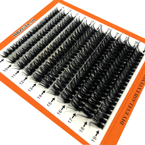 30D 40D 60D 80D Mixed Tray Individual Lashes 3D Russia Volume Eye Lashes Soft Natural Lashes Mink Lash Cluster False Eyelashes - Luxe Ladies Moda