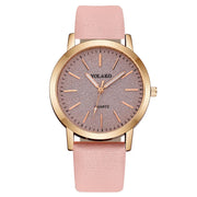 New Simple Women Watches Luxury Design Leather Watch Ladies Quartz Wristwatch Womens Small Round Dial Clock Reloj Mujer - Luxe Ladies Moda