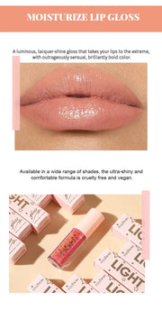 Waterproof Lip Gloss – Long-Lasting, Moisturizing, Mirror Shine Nude Lip Gloss