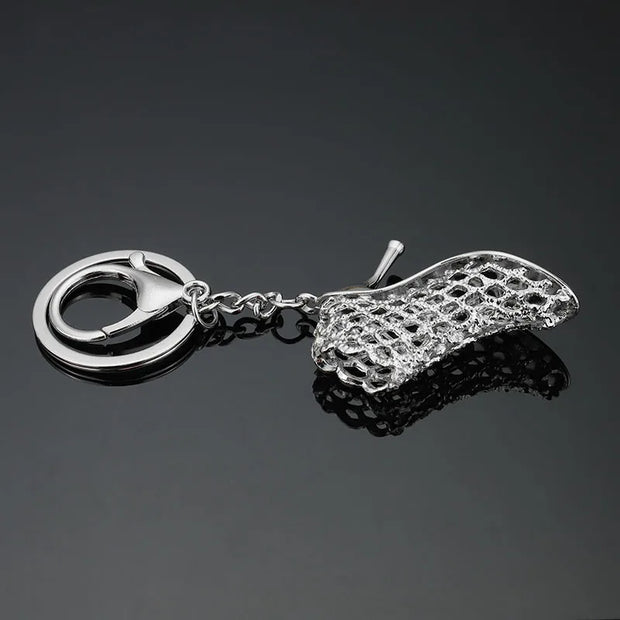 High Heel Shoes Keychain – Rhinestone Car Key Ring, Fashion Crystal Key Holder for Women’s Bag Charms