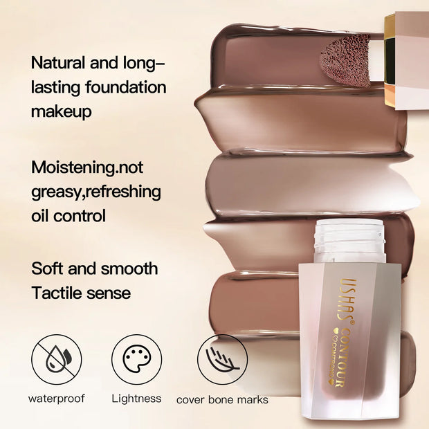 3 Color Sponge Head Concealer Long-lasting Moisturizing Foundation Dark Circles Freckles Acne Liquid Concealer Makeup - Luxe Ladies Moda