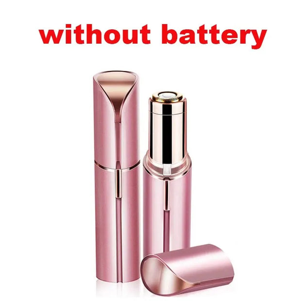 Portable Lipstick Shaped Electric Hair Remover For Women Painless And Effective Facial Hair Removal Home Razor Shaver Tool - Luxe Ladies Moda