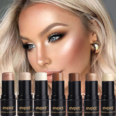 Highlighting&Bronzer Stick Face Brightening Blusher Rouge Concealer Pen Long Lasting Corrector Nose Shadow Contouring Cosmetics - Luxe Ladies Moda
