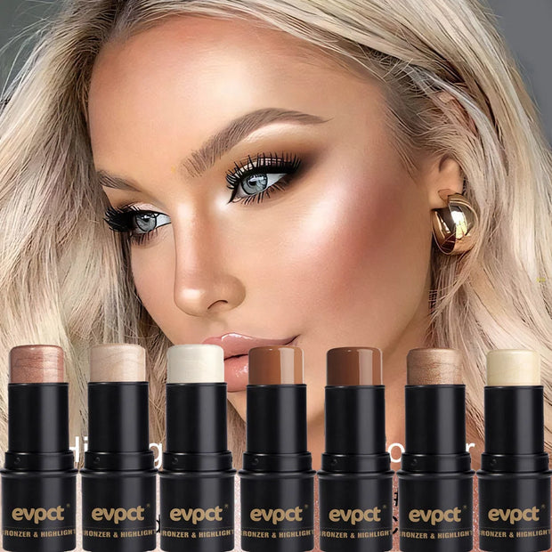 Highlighting&Bronzer Stick Face Brightening Blusher Rouge Concealer Pen Long Lasting Corrector Nose Shadow Contouring Cosmetics - Luxe Ladies Moda