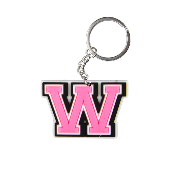 Cute Cartoon Pink Alphabet Keychains | A-Z Letter Keyrings for Personalized Style" - Luxe Ladies Moda