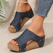 Sandals Shoes Women Summer Soft Women Shoe Slides Women's Sandals Wedge Shoes Woman Platform Heels Slippers Women Footwear - Luxe Ladies Moda