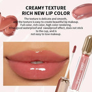 Mirror Pearl Lip Gloss Waterproof Long Lasting Moisturizing Lipstick Shine Glitter Lip Gloss Women Makeup Cosmetic - Luxe Ladies Moda