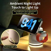 Qi2 Wireless Charger 3-in-1 Fast Charging Station Stand Folding Holder for iPhone16 15 14 ProMax Airpods Apple Watch
