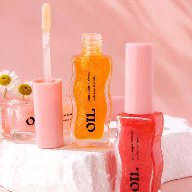 Water Light Honey Essence Lip Oil Long Lasting Moisturizing Fruity Shimmer Jelly Reduce Lip Lines Liquid Lipstick Gloss Makeup - Luxe Ladies Moda
