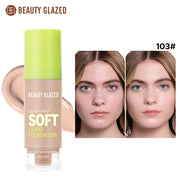 Flawless All Day: 8 Color Waterproof Concealer Foundation For Women Makeup Full Coverage Long Lasting Moisturizing