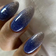 24pcs Detachable Almond French False Nails DIY Glitter Design Press on Nails Fake Nials DIY Manicure Nail Tips - Luxe Ladies Moda