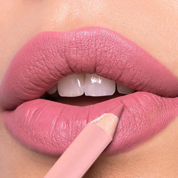 "Waterproof Matte Lip Liner | 12-Color Wooden Lip Contour Pencil" - Luxe Ladies Moda
