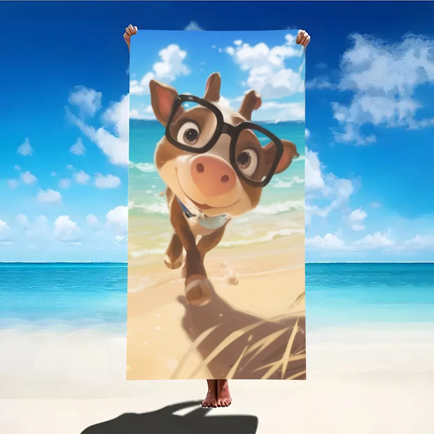 Print Sea Beach Towel Quick-Dry Washable Beach Towels Sandproof Portable Beach Towels For Travel Swimming Camping Beach - Luxe Ladies Moda