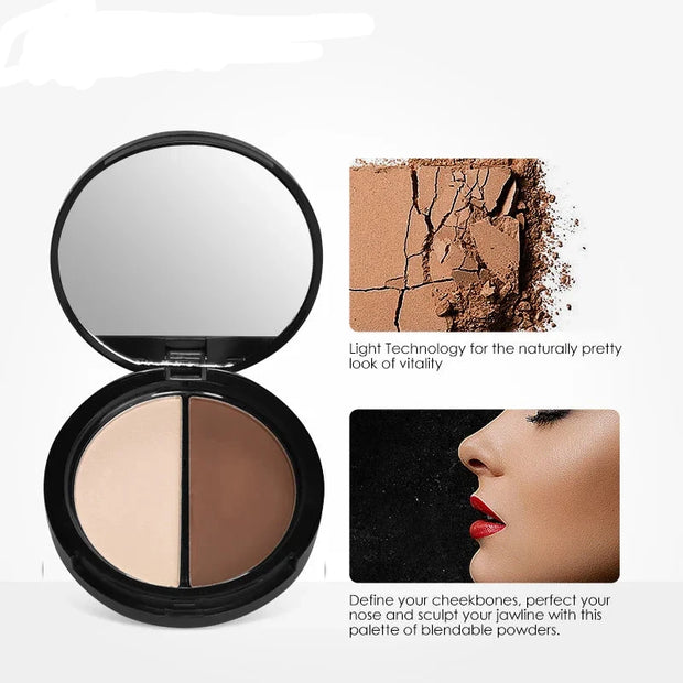 Highlighter Contour Palette Illuminator Makeup 3D Bronzer Matte Contour Powder Highgloss Palette - Luxe Ladies Moda