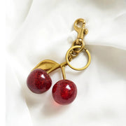Handbag Pendant Keychain Women's Exquisite Internet-famous Crystal Cherry Car Accessories High-Grade Pendant - Luxe Ladies Moda