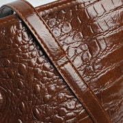 Simple And Versatile Crocodile Print Tote Bag, Large CapacityFashion Hand Bill Shoulder Women's Bag - Luxe Ladies Moda