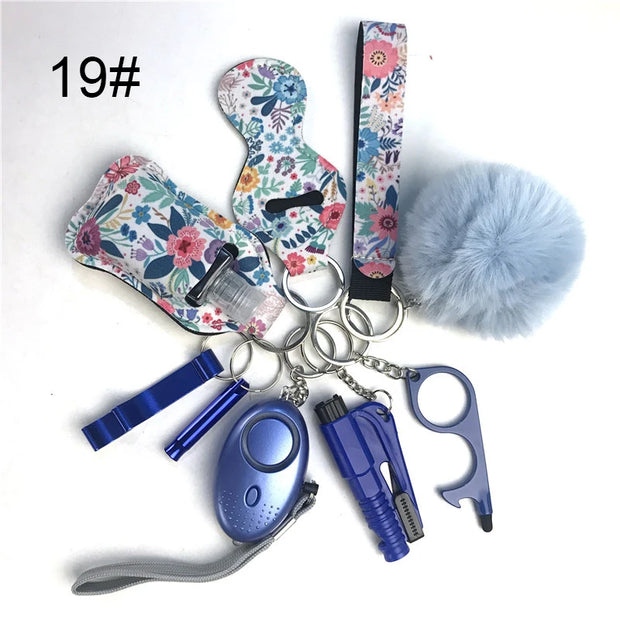 Factory Price Women Outdoor Self Defense Keychain Accessories Set Emergency Personal Protection Safety Alarm Women Product - Luxe Ladies Moda