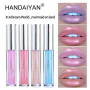 Moisturizing Glitter Lip Gloss with Long-lasting Glossy Finish for Hydrated Lips - Lipstick and Lip Balm Combo