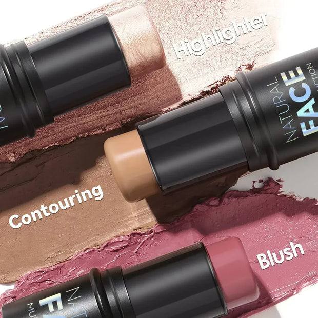 Highlighting&Bronzer Stick Face Brightening Blusher Rouge Concealer Pen Long Lasting Corrector Nose Shadow Contouring Cosmetics - Luxe Ladies Moda