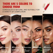 GlideHide Blurring Concealer | Dual Formula Liquid & Balm | Creamy Texture, Dark Circle & Wrinkle Coverage, Long-Lasting