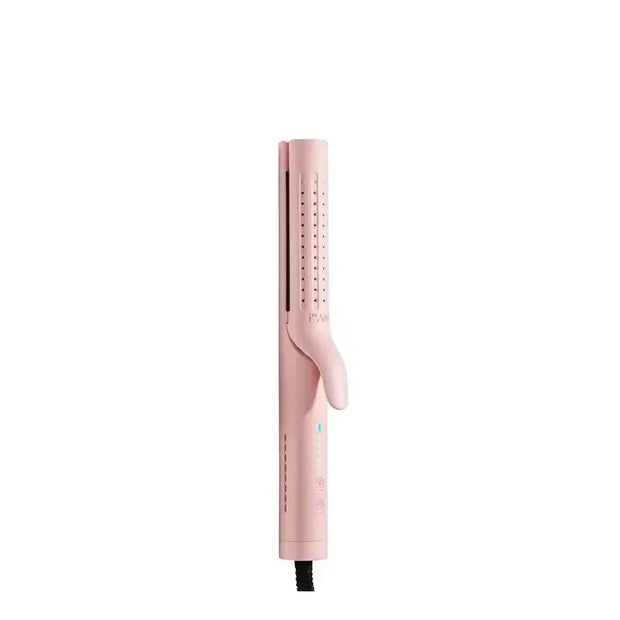 AIRFLOW-Hair Straightener and Curling Iron 2 in 1, Negative Ionic Anti-scald Curling Wand 1.25 Inch ,5 Temps & Dual Voltage - Luxe Ladies Moda