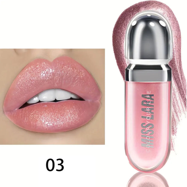 Beauty Moisturizing Lip Gloss with Shimmer - Hydrating Liquid Lip Shine Oil for Adult, Nourishing 3D Effect, Long-Lasting - Luxe Ladies Moda