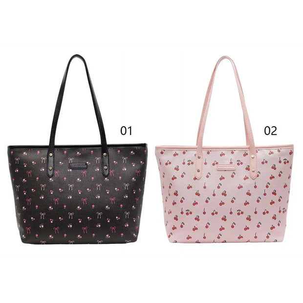 Women PU Simple Carrying Bag Large Capacity Trendy Tote Handbag Zipper Closure Stylish Shoulder Purse Soft Commuting Bag - Luxe Ladies Moda