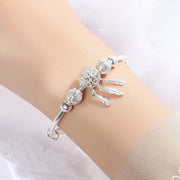 Dreamcatcher Tassel Silver Bracelet – Elegant Boho Jewelry with Dreamcatcher Charm and Tassels - Luxe Ladies Moda