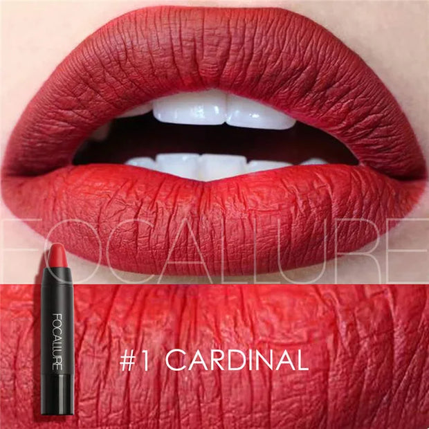 Matte Lipstick 19 Colors Waterproof Matte Lipsticks Soft Texture Lip Stick Cosmetic Sext Red Nude Lip Makeup Batom